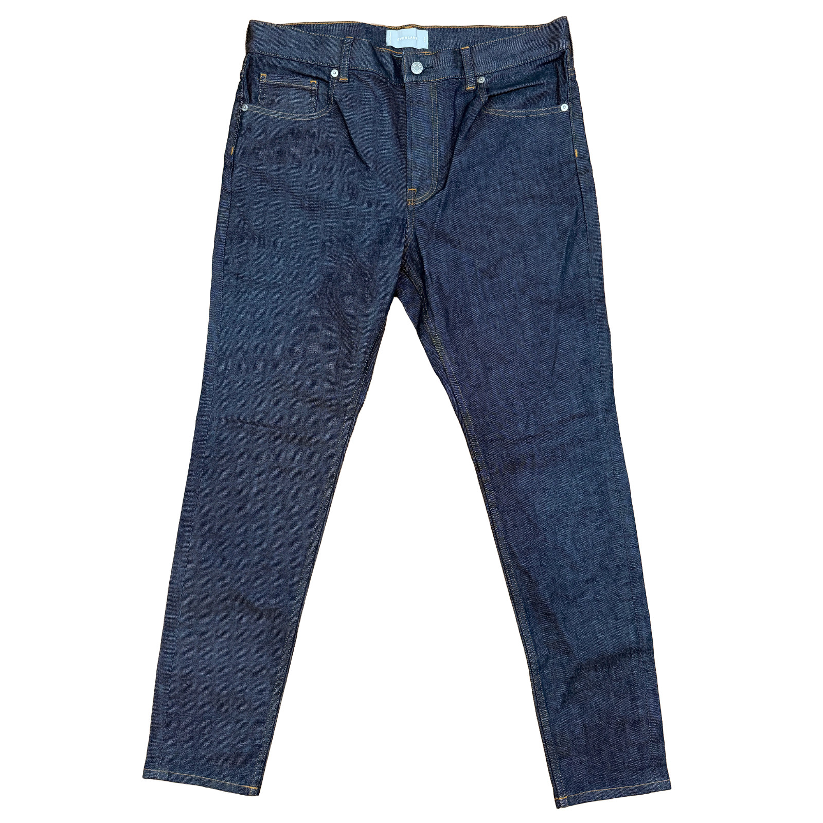 Everlane Men’s Skinny Jeans Dark Wash Denim 98% Cotton 2% Elastane Size 36×32