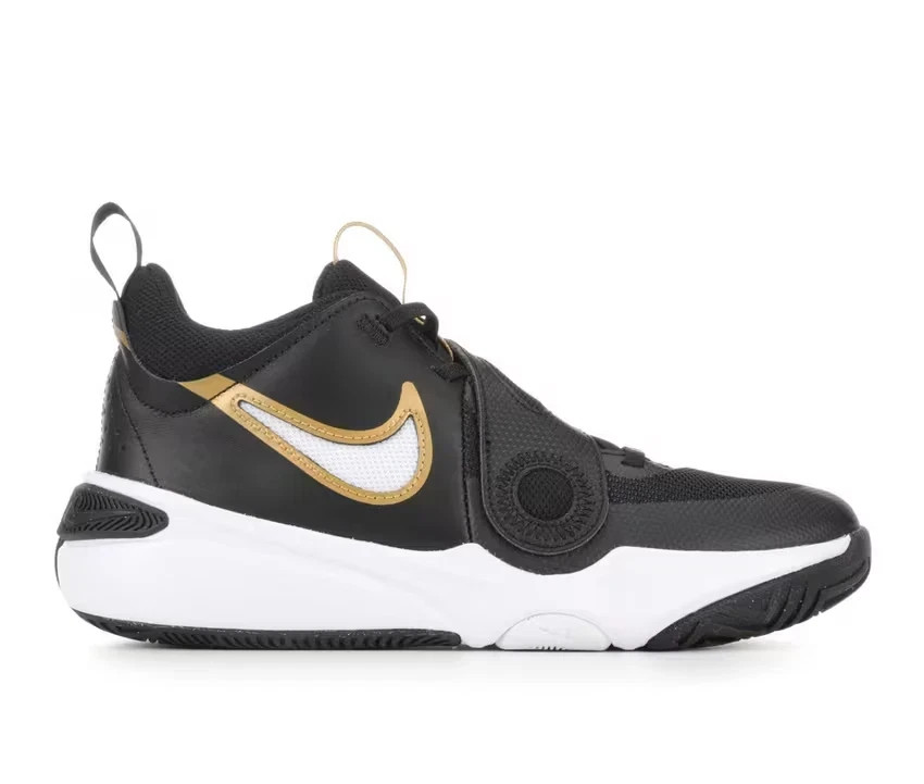 Nike Kids’ Grade School Team Hustle D11 Shoes (Black, Size 12C, 13C, 5Y, 6Y, 7Y)