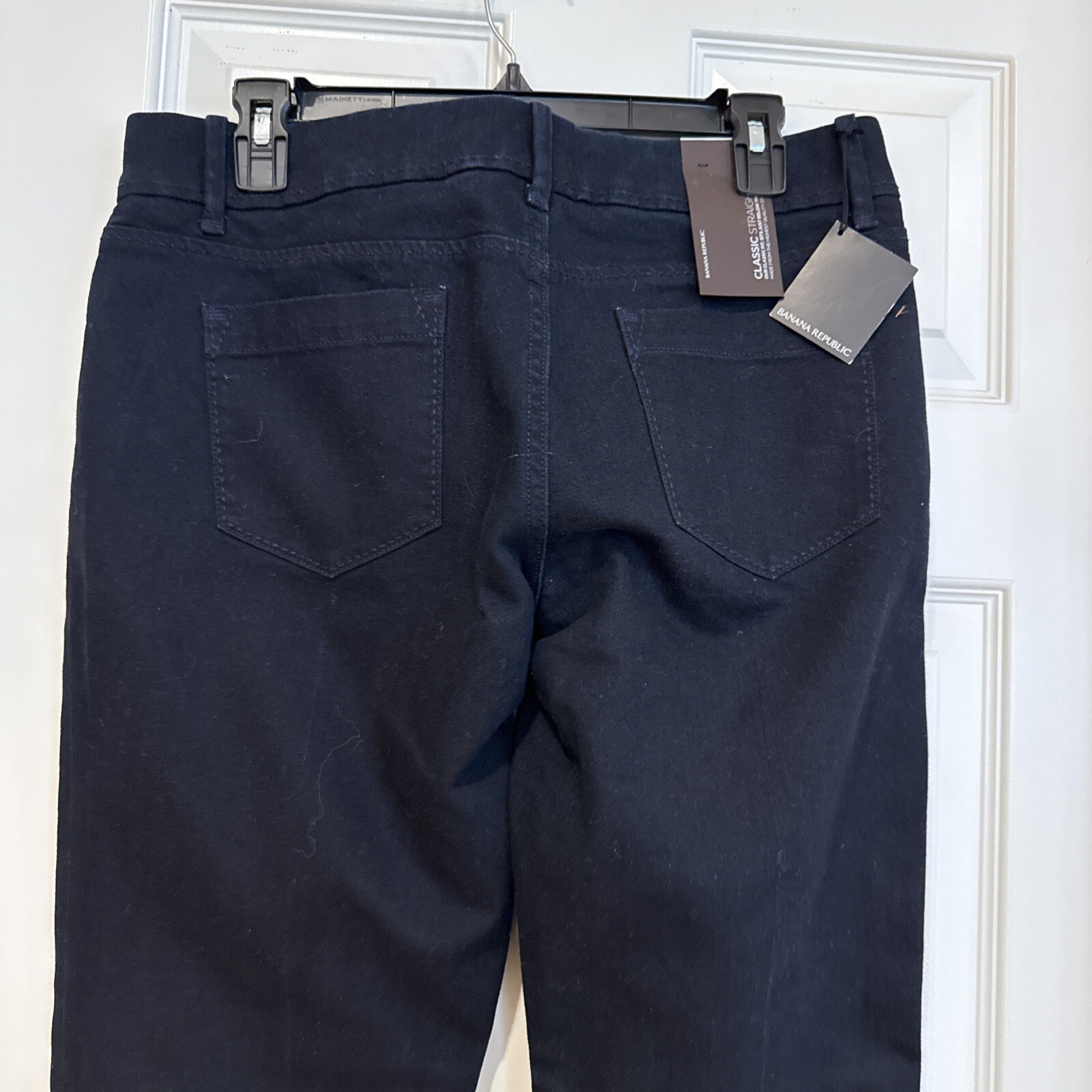 Nwt Banana Republic Classic Straight Leg Dark Blue Jeans Stretch Sz 10 Women’s