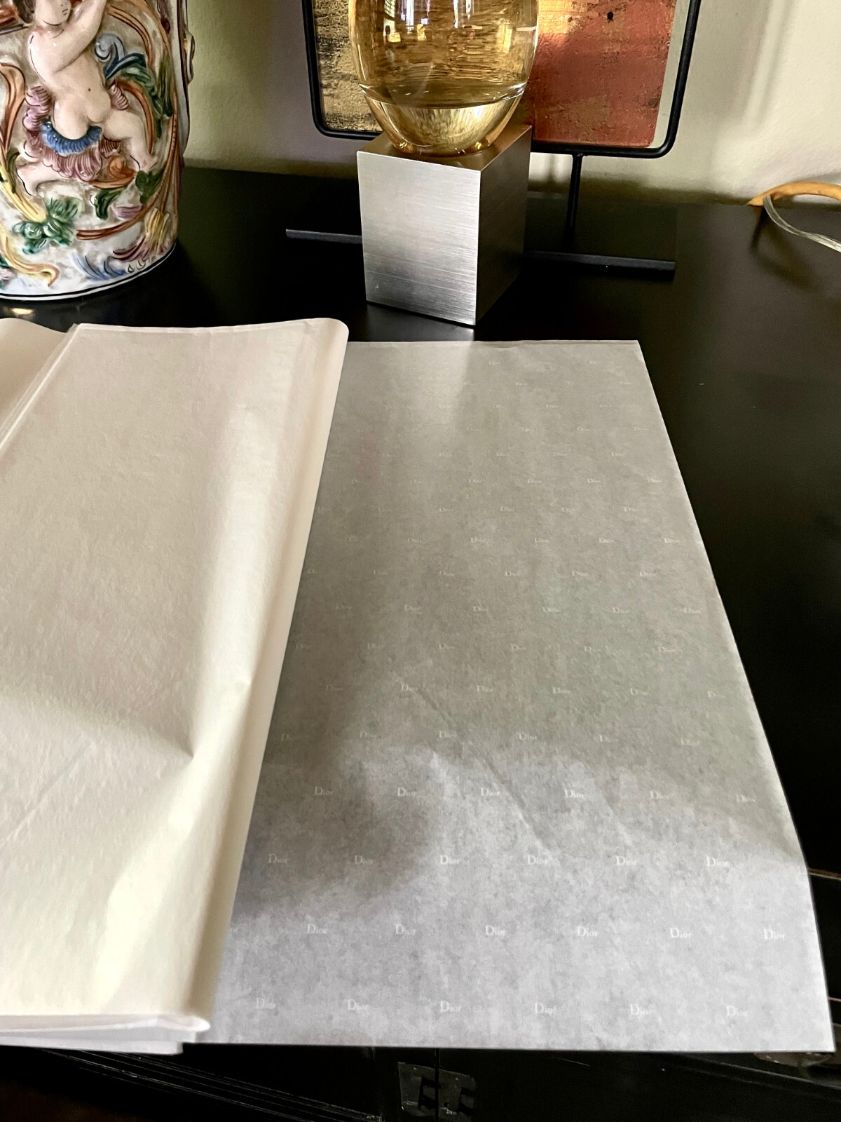 Christian Dior Authentic White blanc Tissue Paper 50 NEW Sheets 14″ x 21″