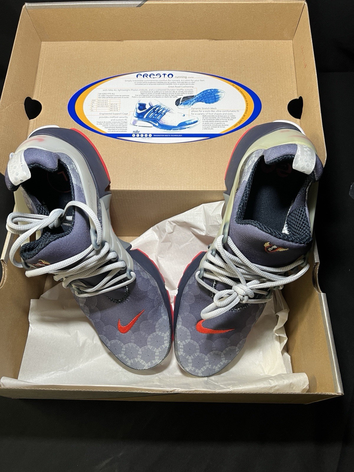 Size L Mens (11-13) Wmns (12.5~14.5) Nike Air Presto Olympic USA – CJ1229-400