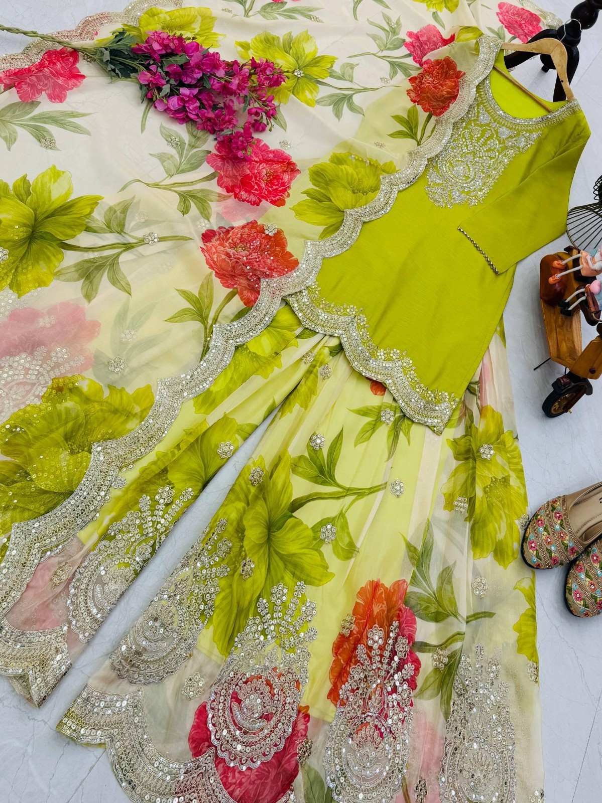 SALWAR KAMEEZ PAKISTANI INDIAN WEDDING PARTY WEAR DRESS BOLLYWOOD SUIT SHARARA