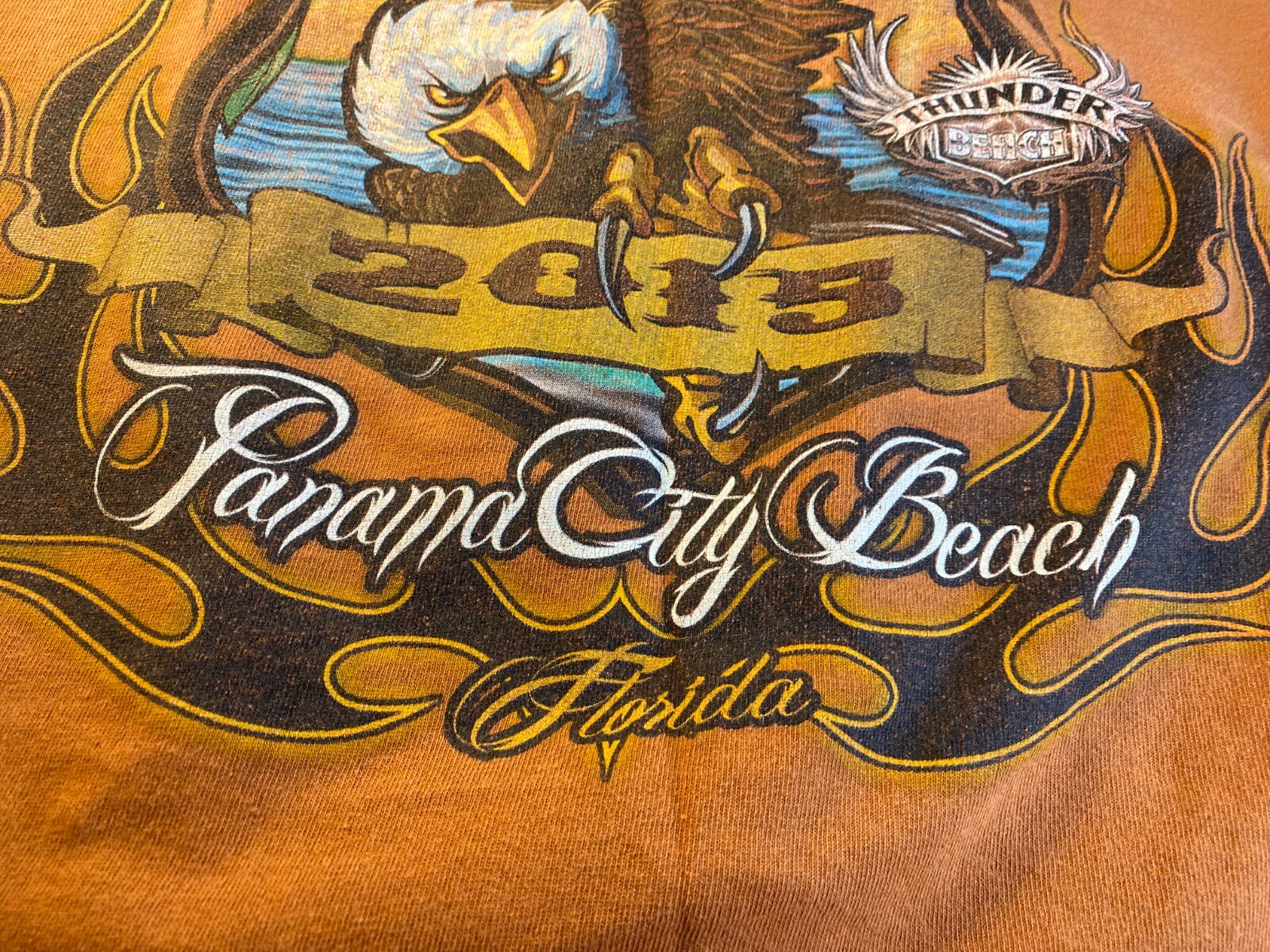 Thunder Beach Motorcycle Rally 17th Annual Spring Rally 2015 T Shirt • 2XL