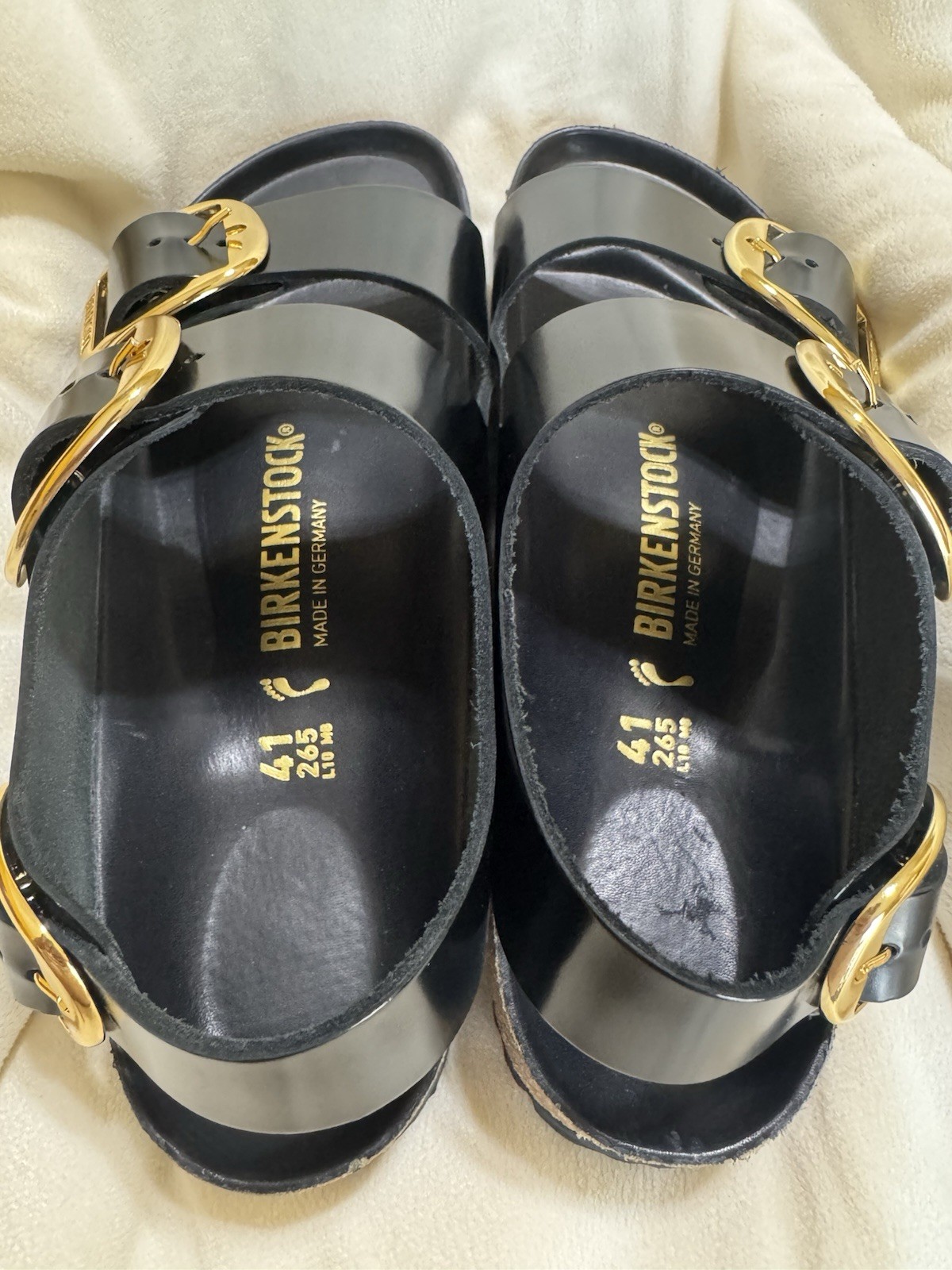 BIRKENSTOCK MILANO BIG BUCKLE black Sz 41 Slingback Sz W 10 / M 8.5