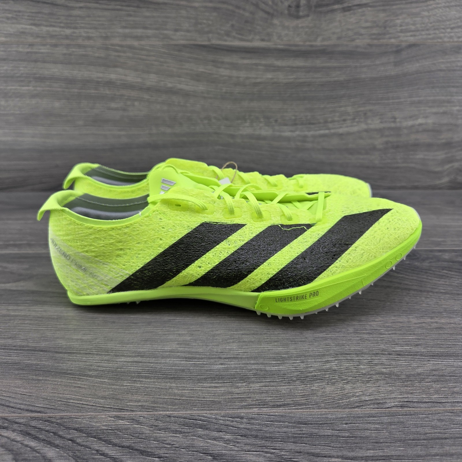 Adidas Adizero Prime SP 3 Strung Lucid 7 Mens Lemon Green Black Track Spikes