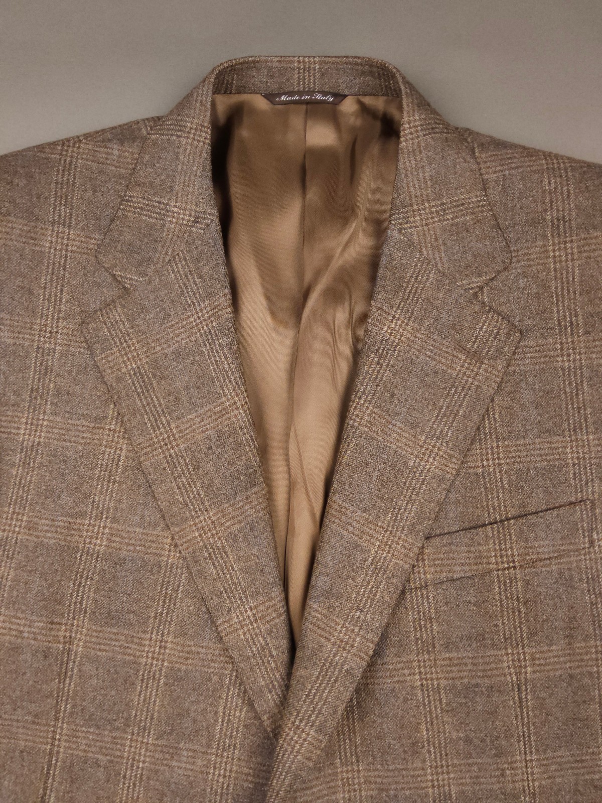 Canali brown plaid wool blazer 46R US / 56R IT