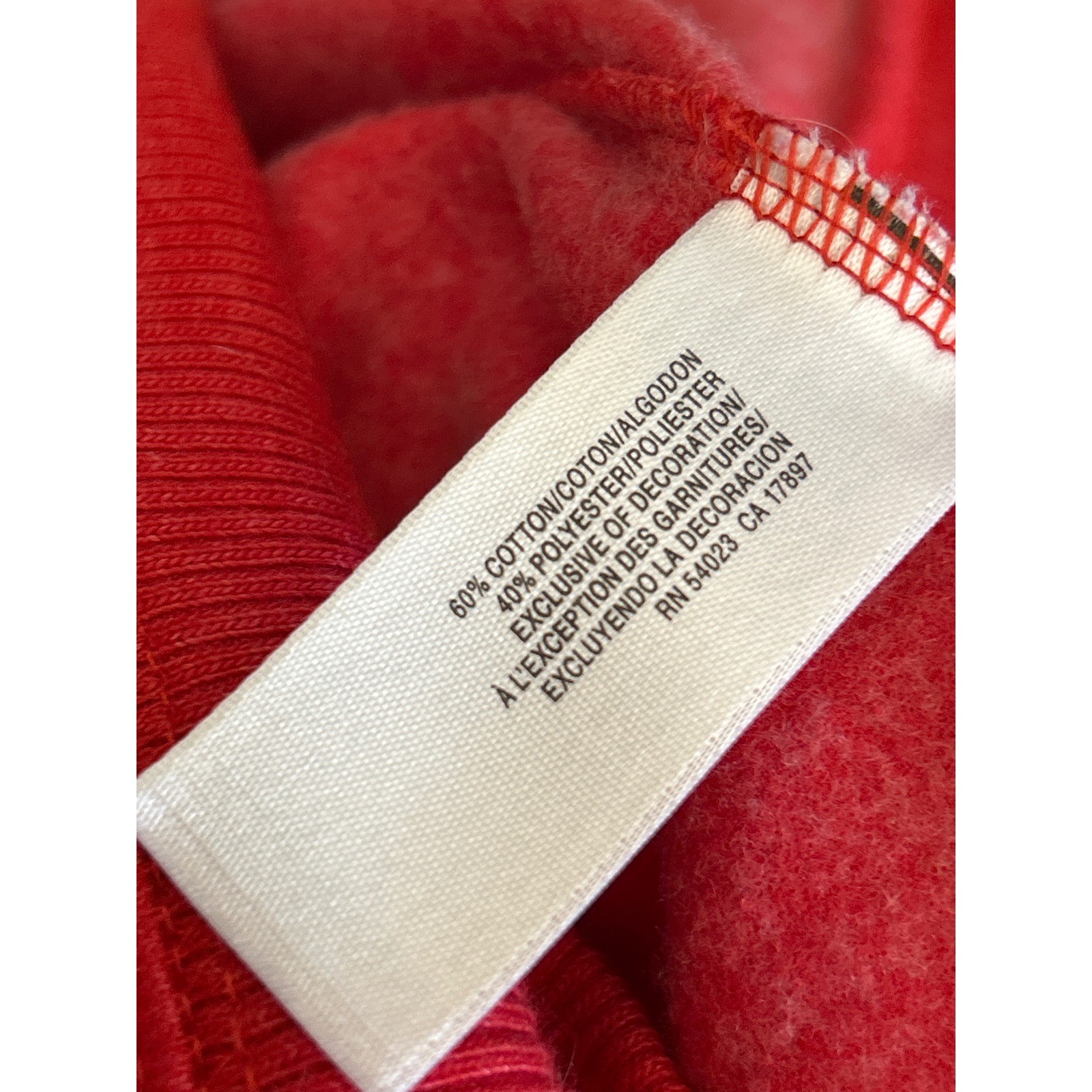 Vintage Y2K Old Navy Zip Up Hoodie Collegiate Varsity Athleisure Red Loungewear