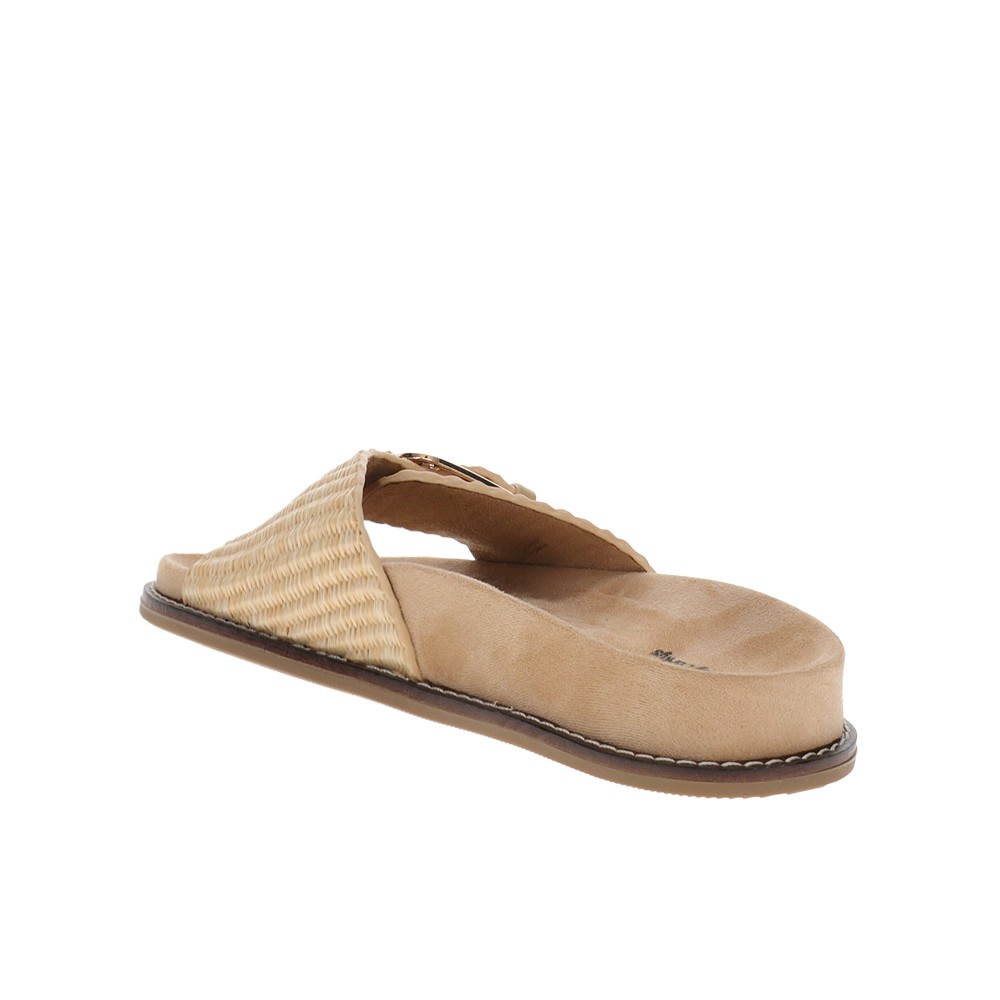 Corkys Passport Footbed Womens Beige Casual Sandals 41-0680-RAFF