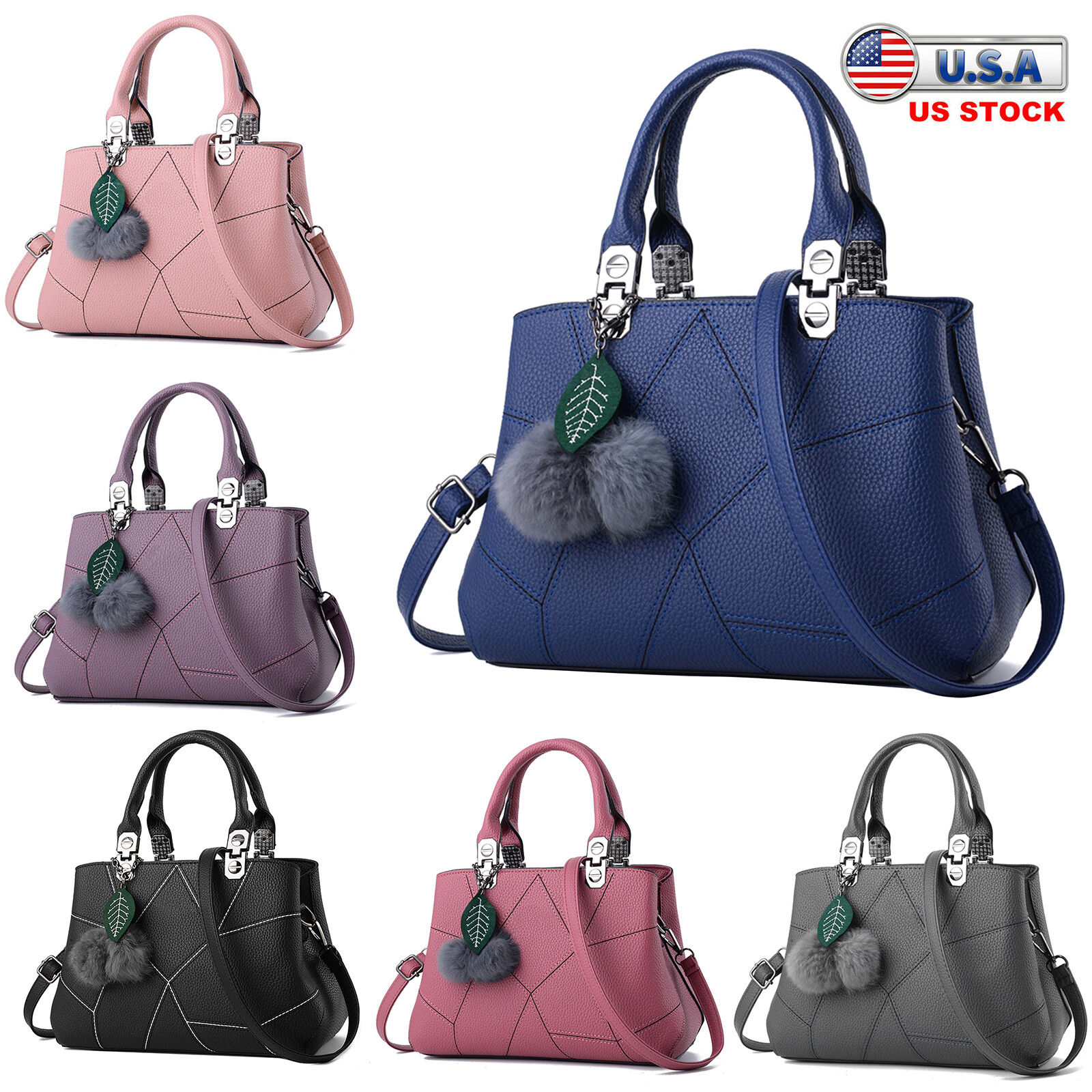 Women Handbag Soft Leather Shoulder Top Handle Crossbody Tote Messenger Satchel