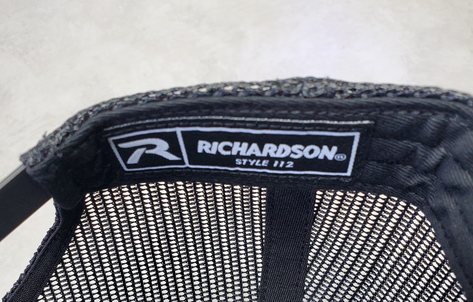 Kubota Tractor Emb. Patch on Richardson 112 Trucker Hat Snapback Black/Black
