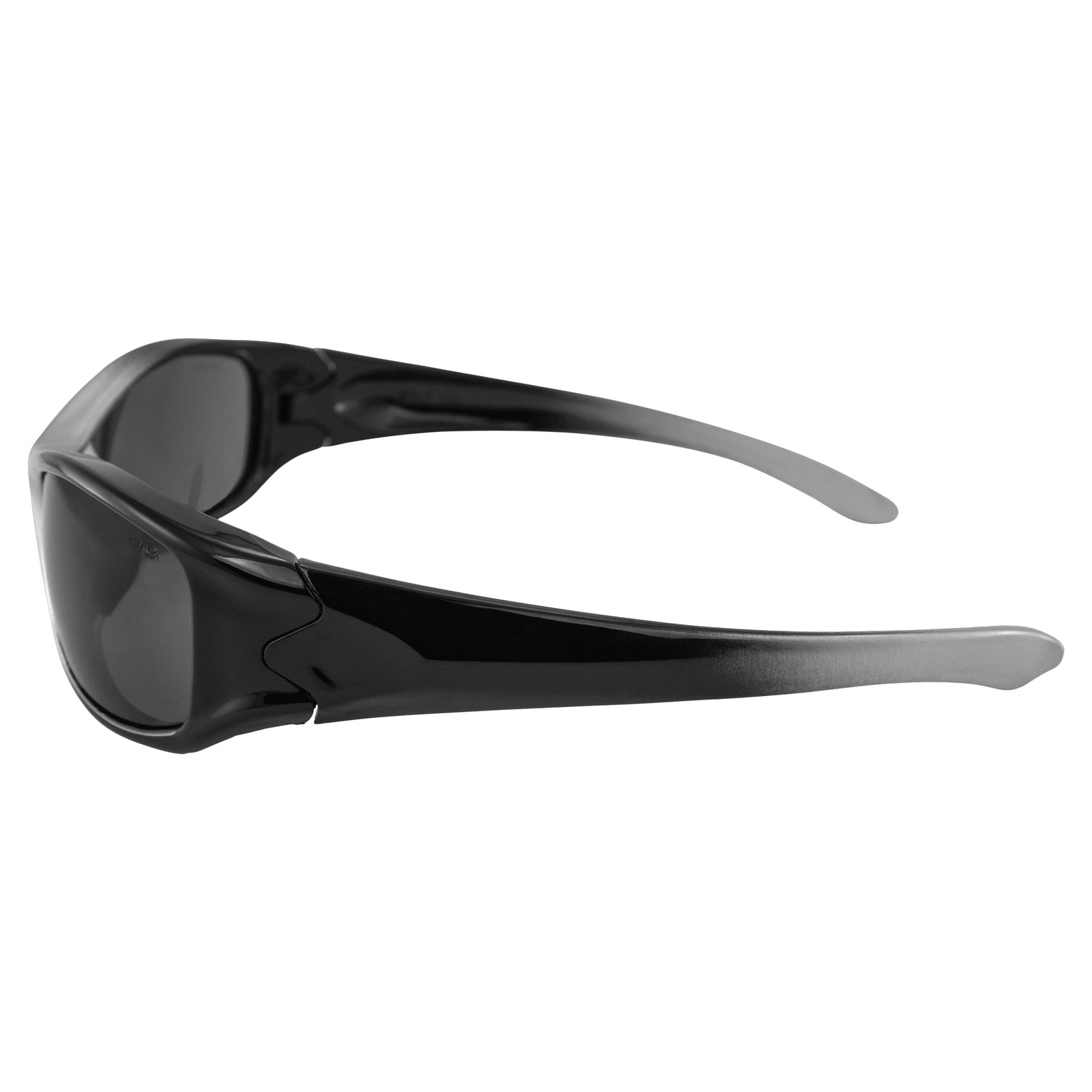 Wrap Around Sunglasses 100% UV400 Protection Two Tone Frame Smoke Lens
