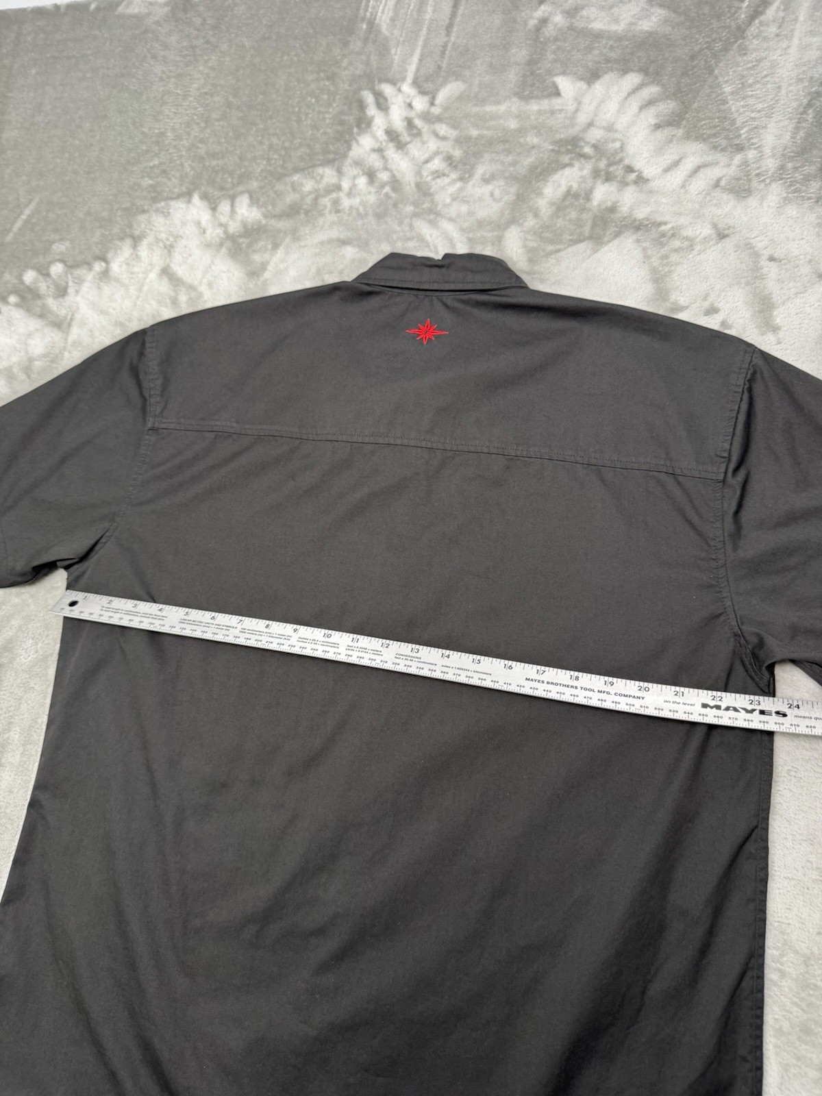 Polaris Slingshot Pit Crew Shirt Mens Medium Striped Racing Mechanic Button Work