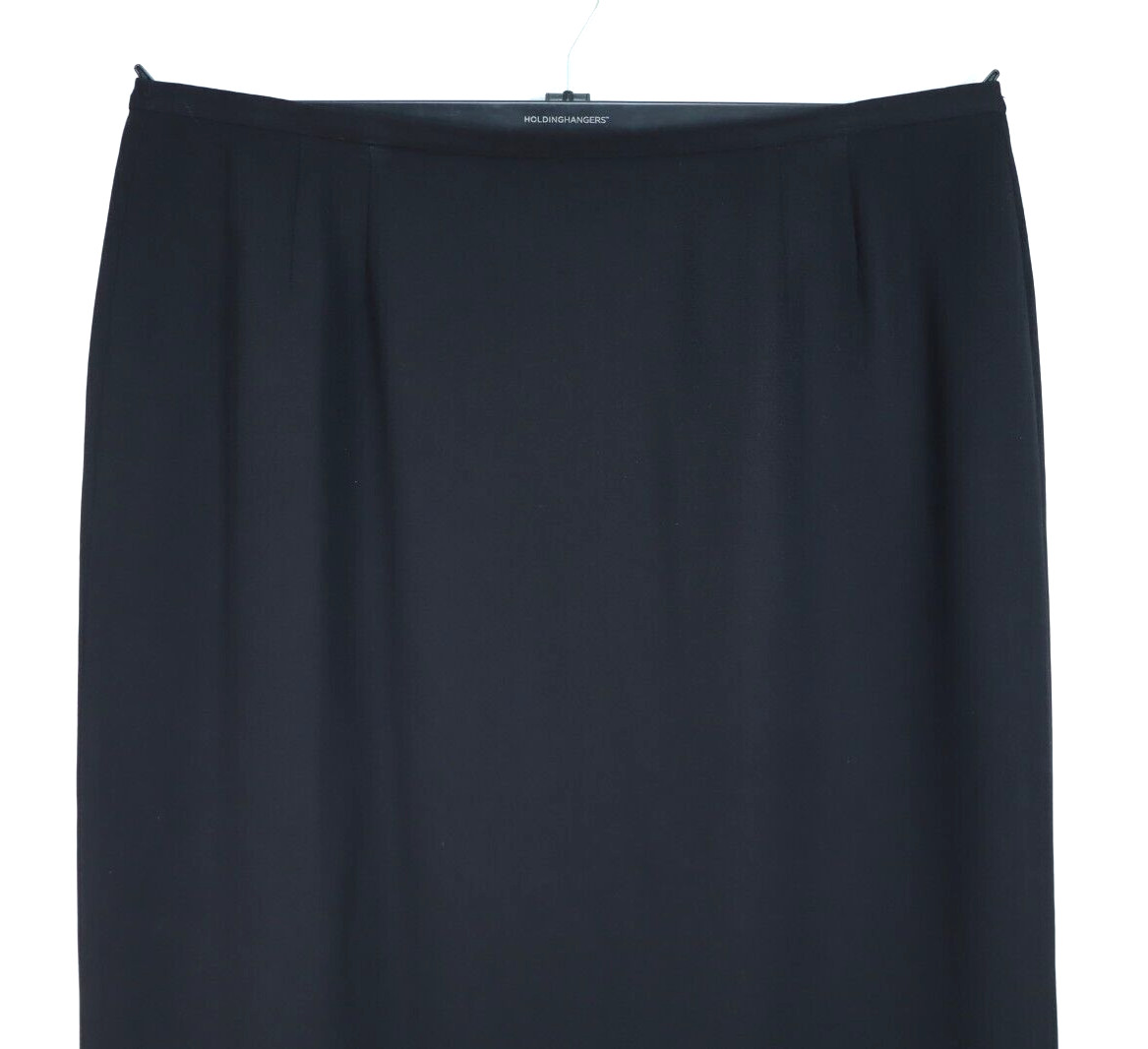 AUGUST MAX WOMAN Women’s Acetate Polyester Long Pencil Skirt Black 16W Plus
