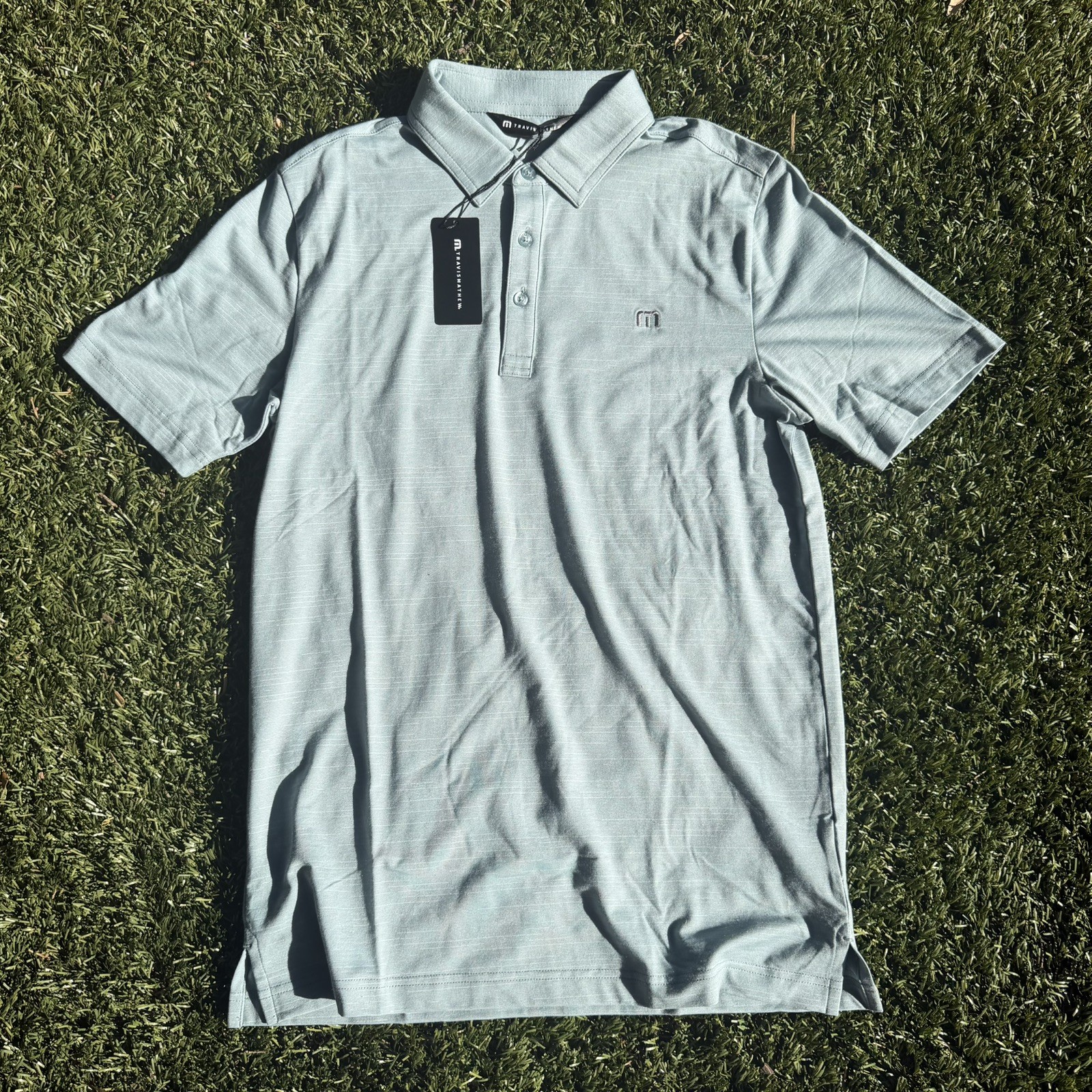 Travis Mathew The Heater Series Polo Arona Teal Mens Size Small NWT Golf