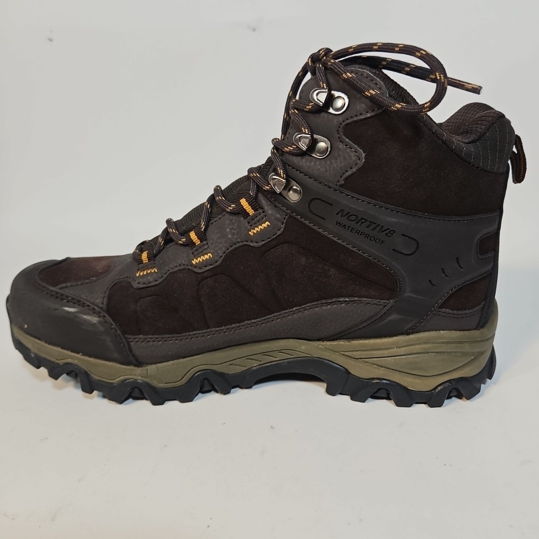 NORTIV8 Men’s Rugged Hiking Boots. Size 9(EUR 42, UK 8) Waterproof.
