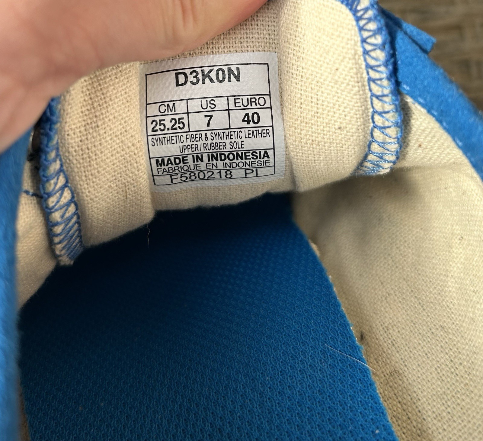 Onitsuka Tiger Mexico 66 Slip-On Trainers Canvas Blue US 7 AW18