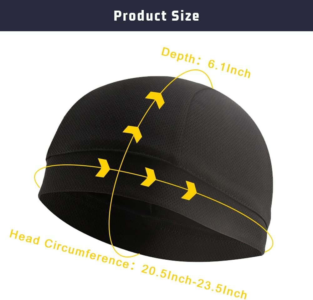 Soft Helmet Liner Quick-Dry Skull Cap Cycling Headgear Bicycle Breathable Beanie