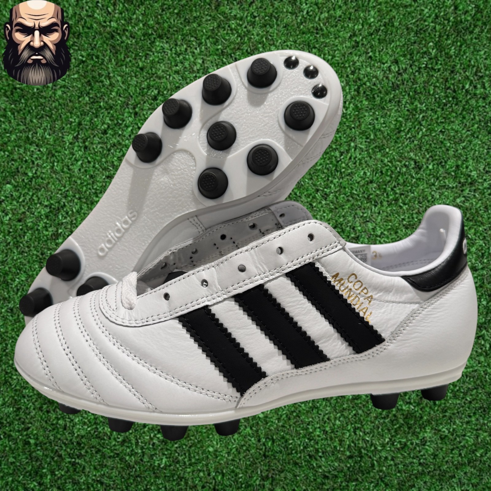 Adidas Copa Mundial Soccer Cleats White/Black ID4050 Men’s Size 4