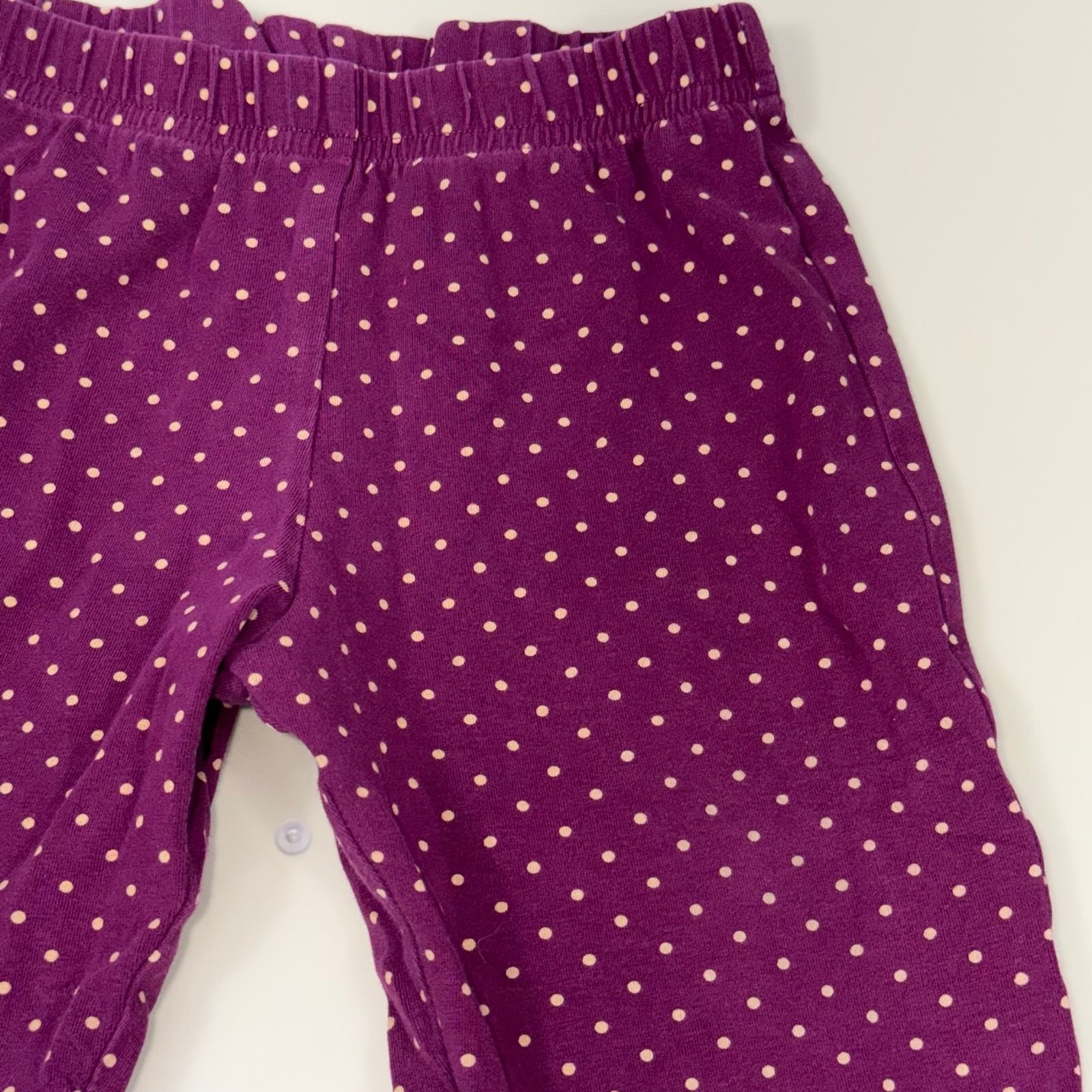 Matilda Jane Purple Polka Dot Ruffle Bell Bottom Pants Girls Size 18 Months