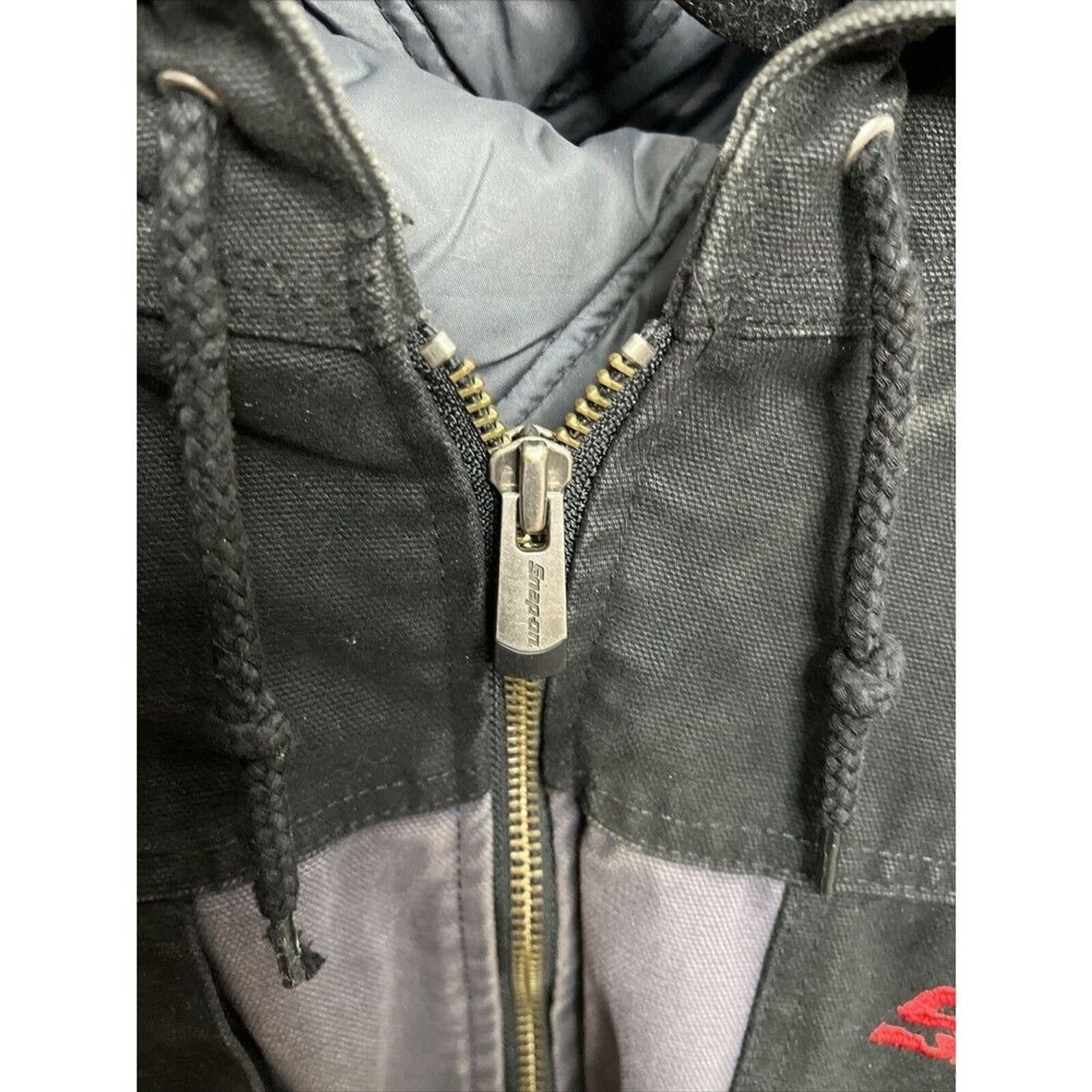 SNAP-ON | XL Men UTILITY WORK WEAR COAT | BLACK GREY