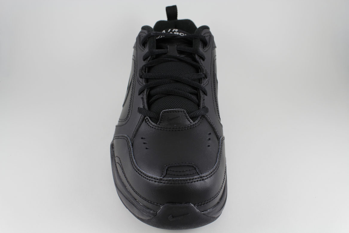 NIKE AIR MONARCH IV 4 EXTRA WIDE 4E EEEE TRIPLE BLACK MONO CROSS TRAINER MENS SZ