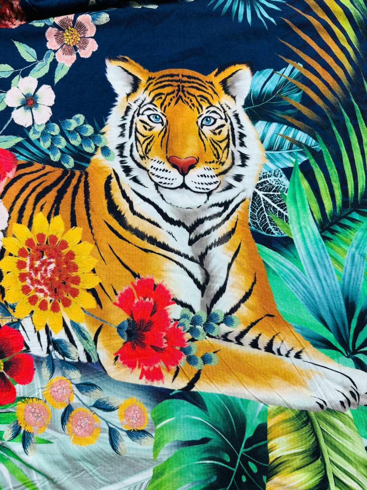 NEW Johnny Was Dress Short Sleeve Tiger Colorful YOUR CHOICE: 2XL or XS
