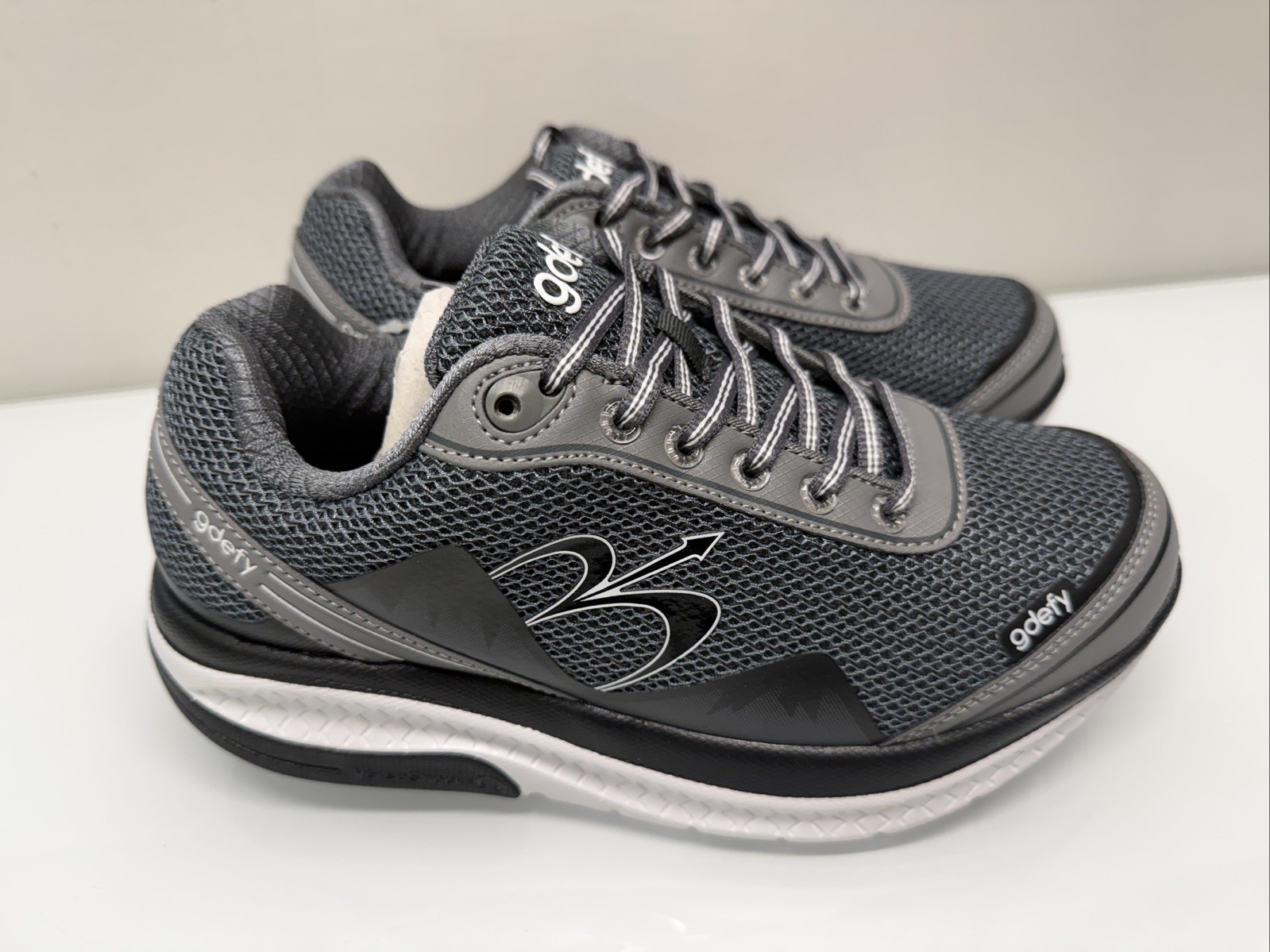 GDefy Gravity Defyer Mighty Walk Gray/Gray * TB9024FGS * Women’s 7.5 X-Wide