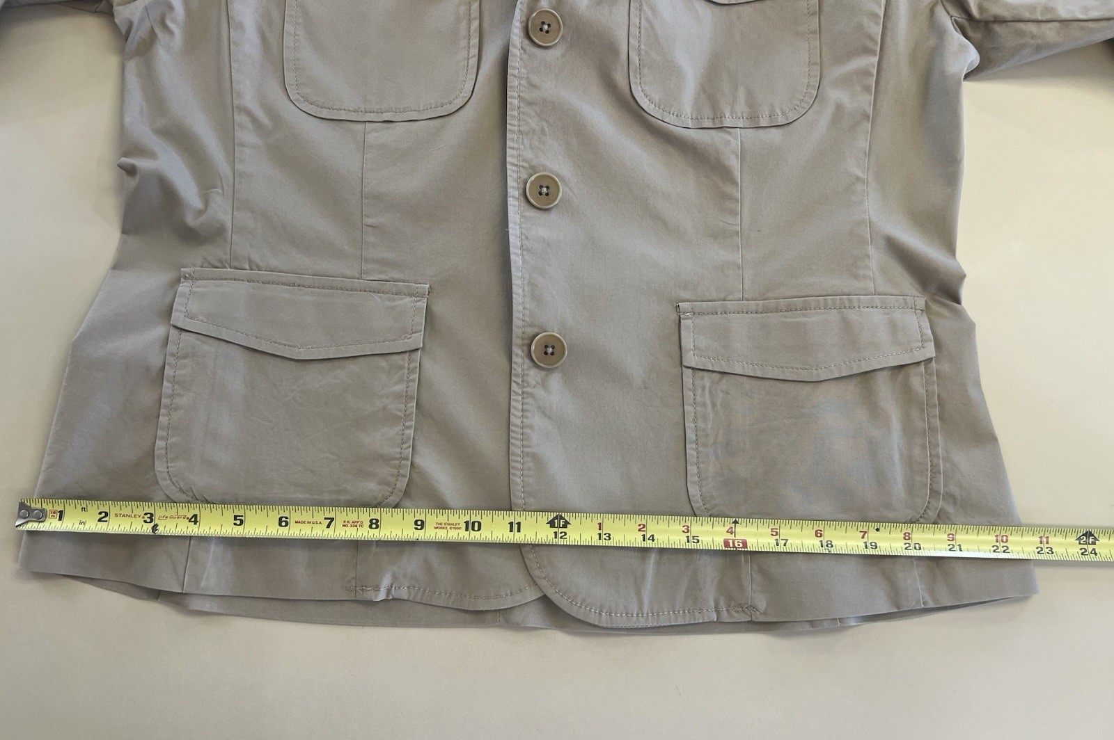 Talbots safari jacket womens size 16 in tan