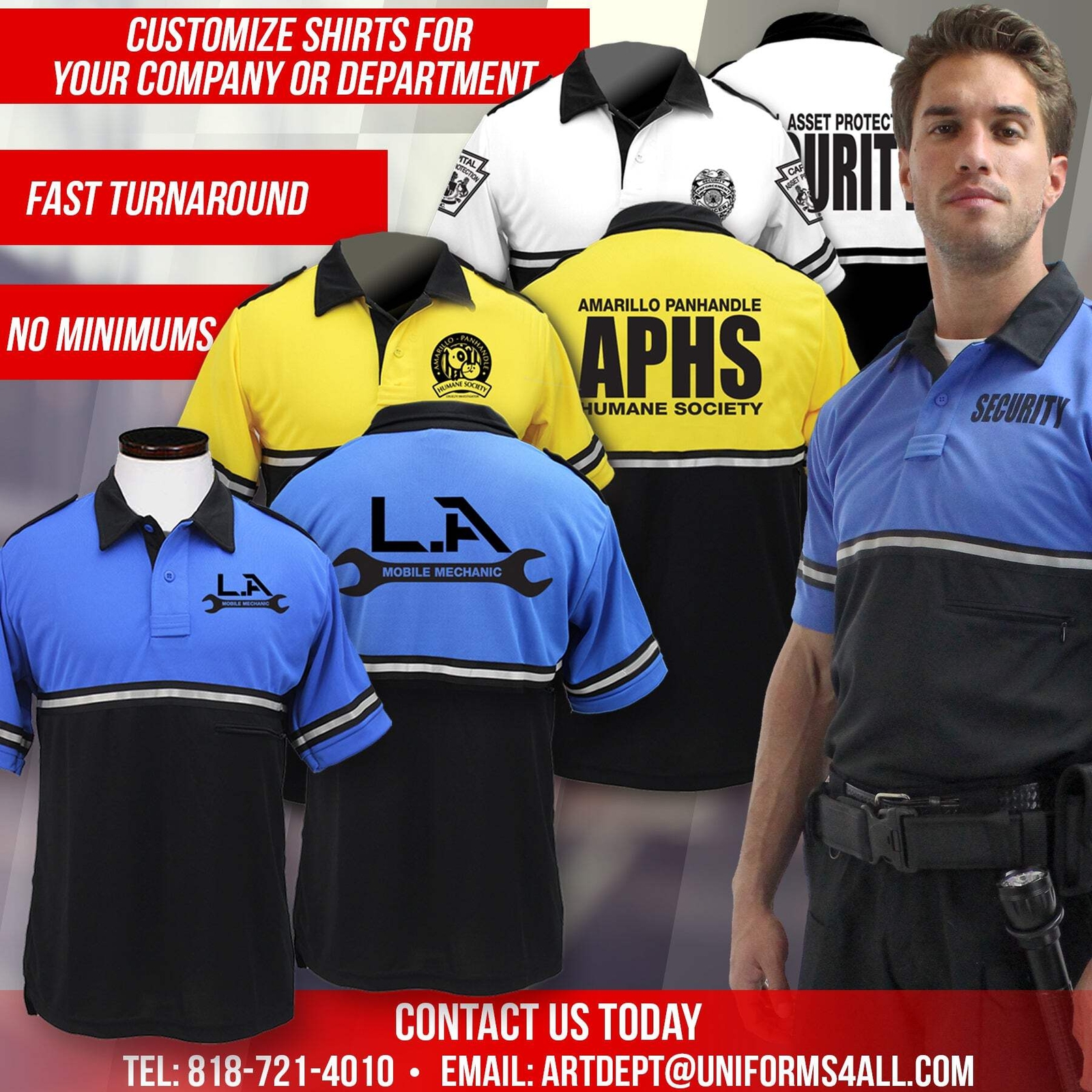 First Class Two Tone Bike Patrol Shirt with Zipper Pocket with Security ID