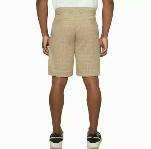 HANG TEN MEN’S STRETCH COMFORT WAISTBAND WALK SHORTS (PELICAN, 32W) NWT