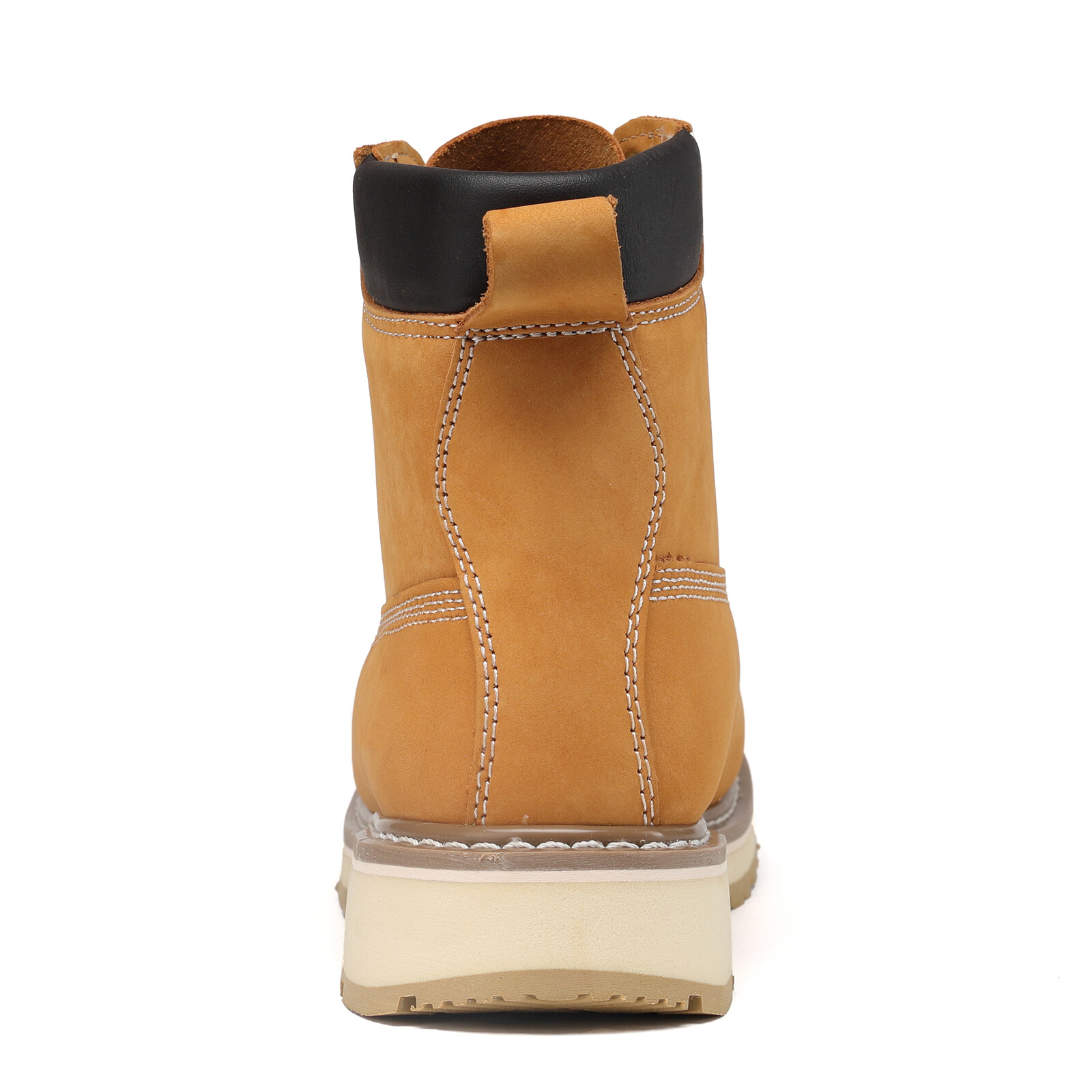 Soft Toe Leather Work Boots – Wheat, PU Sole, Goodyear Welt, 84101