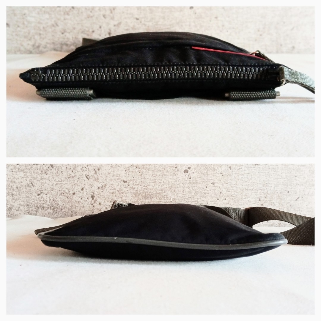 PRADA Sports Nylon Pochette Shoulder Bag Black Size: W:7.9 × H:7.9 in.