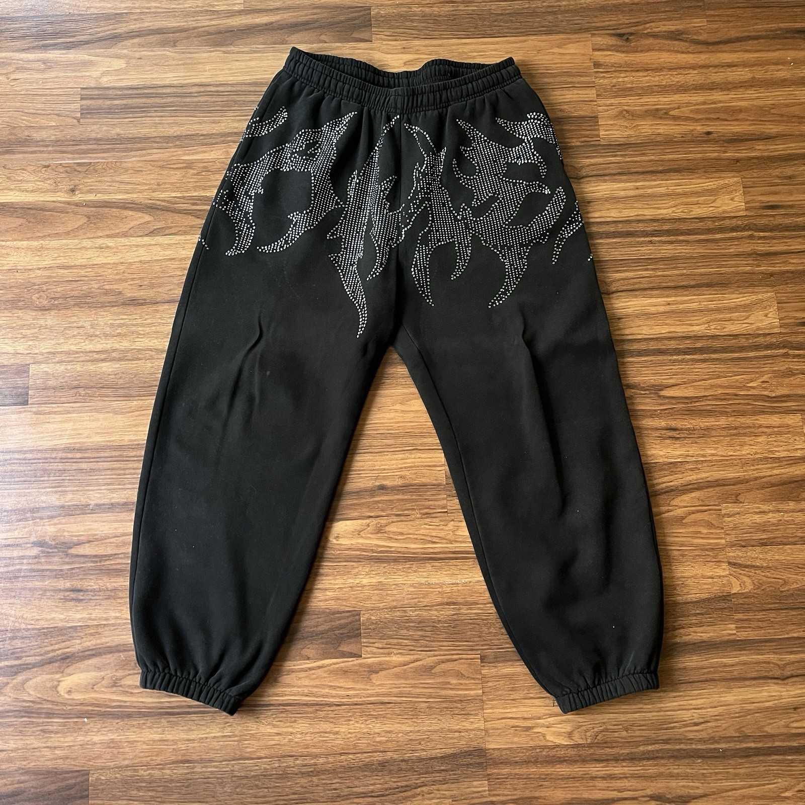 Named Collective Rhinestone Sweatpants Jacket Zip Up Logo Set Sz L/XL