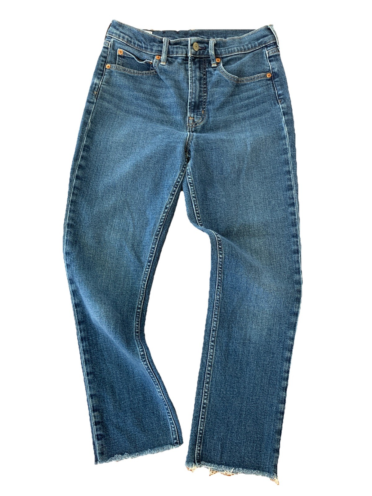 Gap Vintage Slim High Rise Blue Women Casual Solid Denim Jeans Size 28