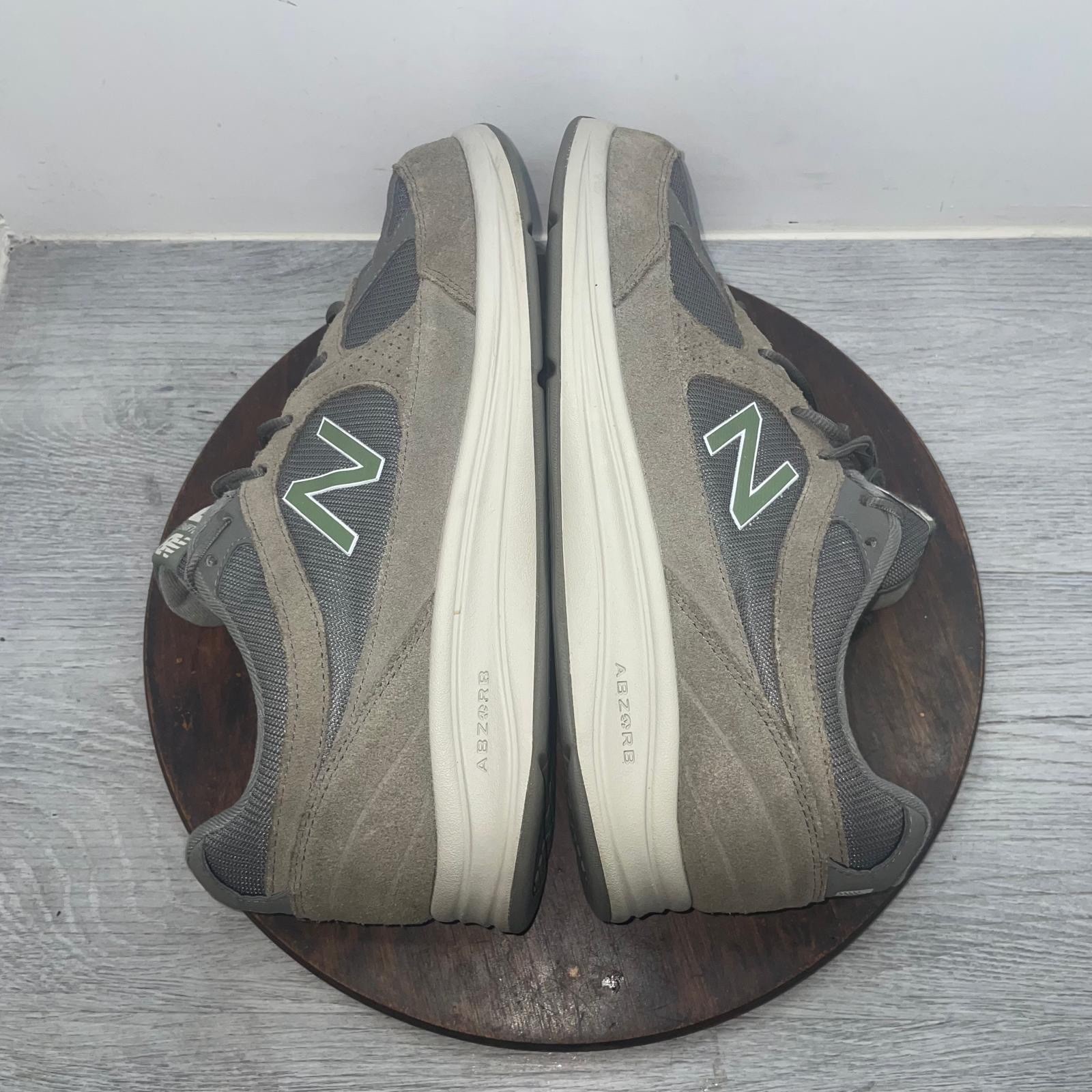 New Balance 877 Walking Shoes Men’s 12 4E Extra Wide Grey Silver MW877GT Sneaker