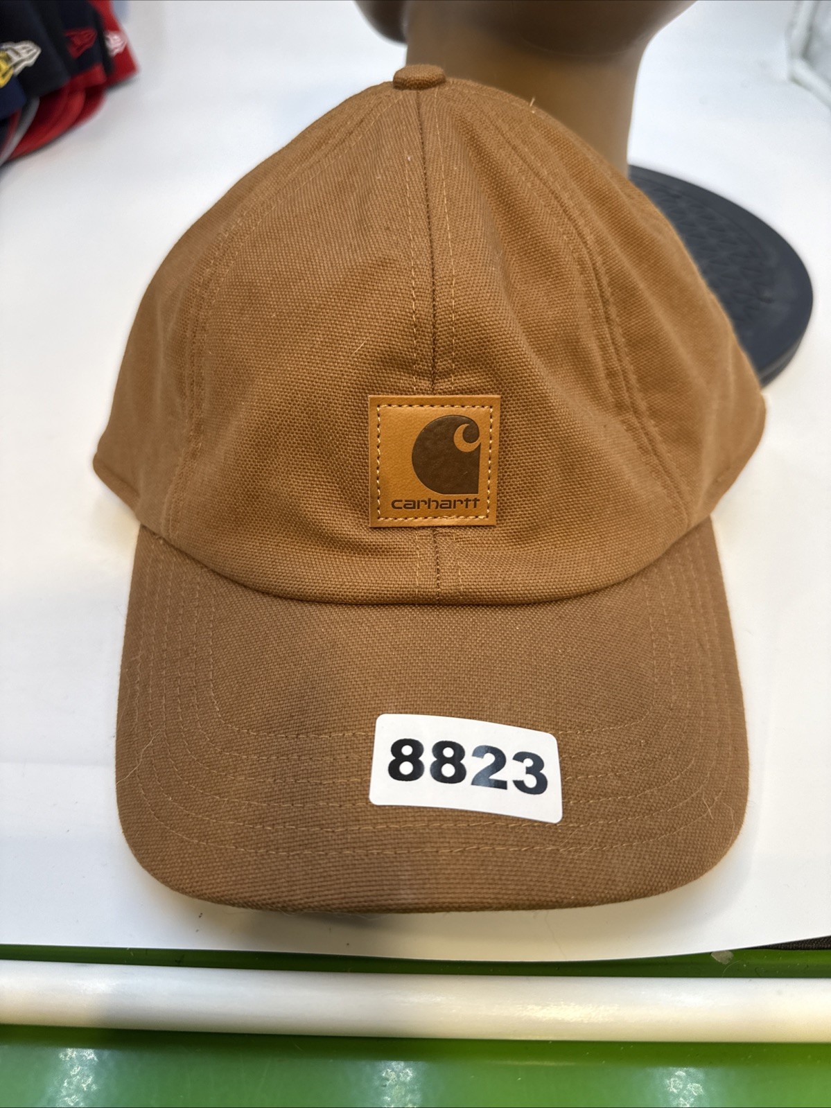 CARHARTT USA COLD WEATHER TRAPPER HUNTING CAP / HAT – EAR FLAP COVER TAN LARGE