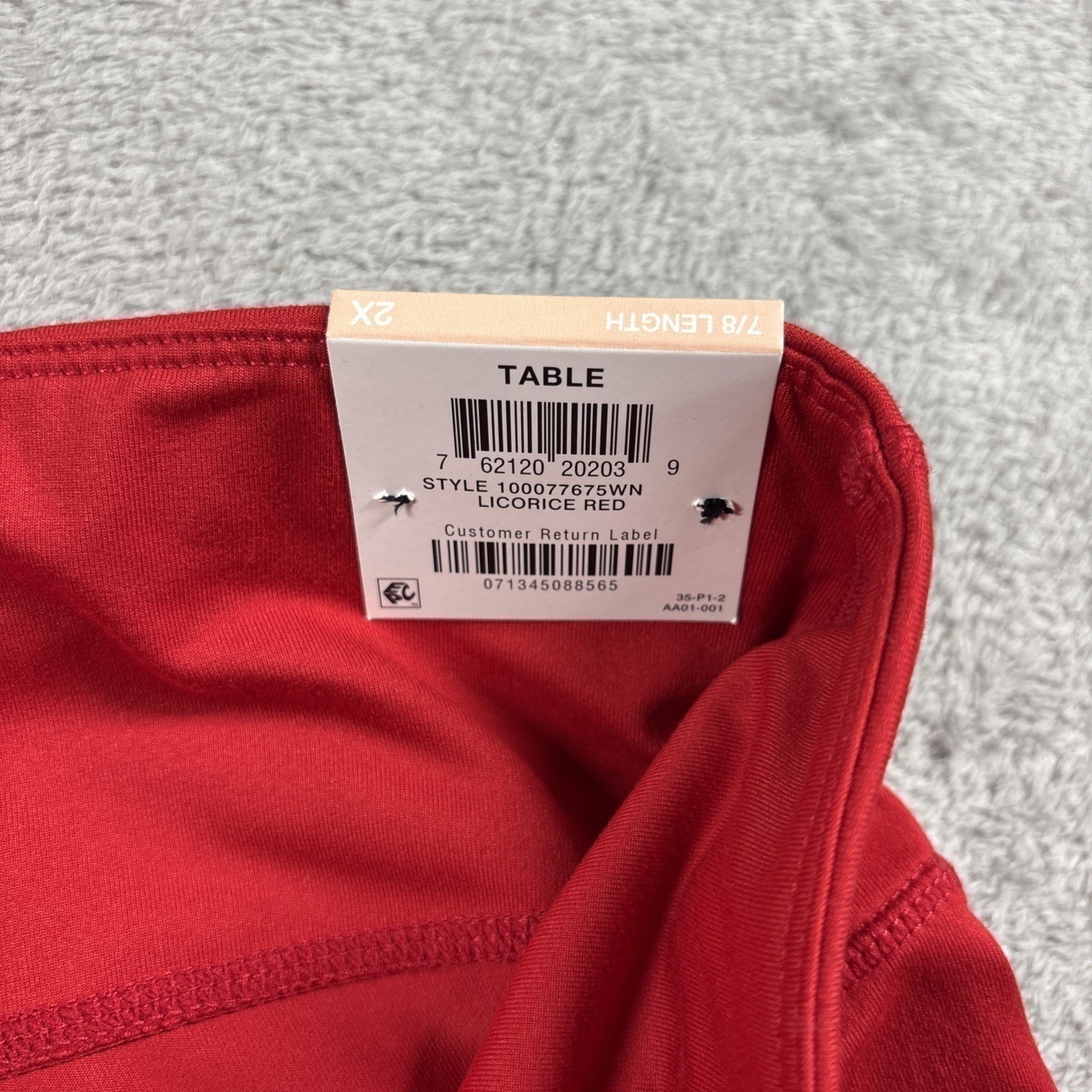 Ideology Leggings Workout Pants Women’s Seamless Stretch Red Active Size 2X New