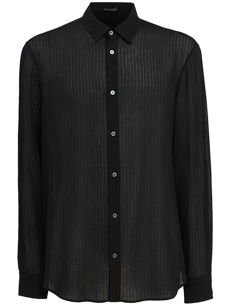 ANN DEMEULEMEESTER Andre Black Classic Shirt New & Authentic