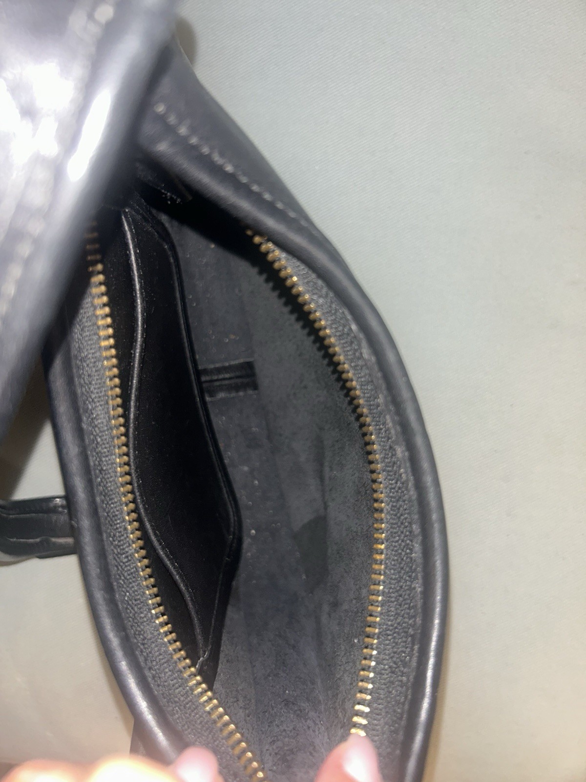 Vintage COACH Ergo Mini Zip Leather Black Coach 9020 Shoulder Bag Purse Rare