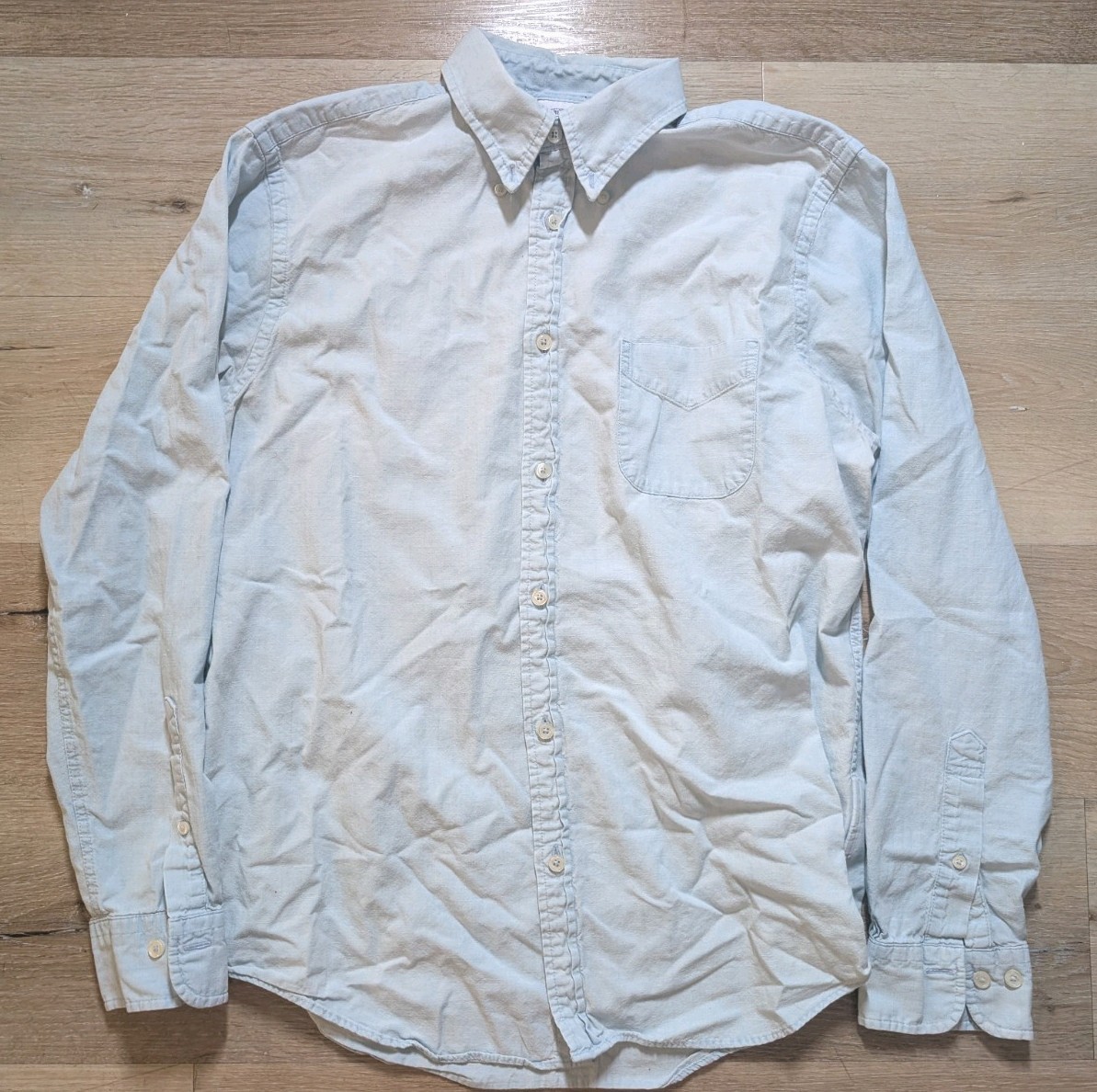 Brooks Brothers Regent Shirt Men’s Medium Light Blue Button Up Shirt Cotton