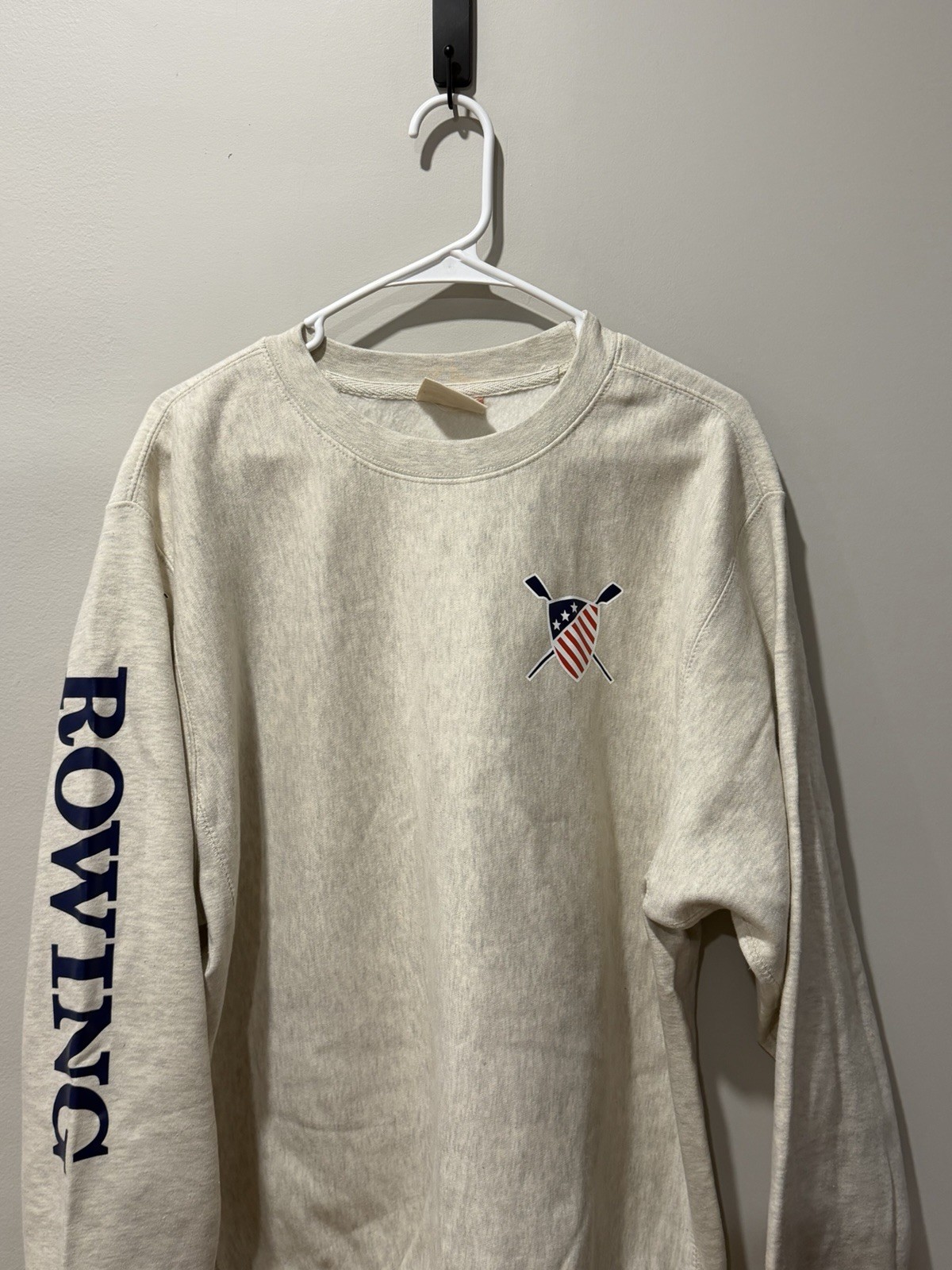 NEW! MV Sport College U.S. Rowing Sweatshirt Mens Small Pro-Weave Crewneck NWT