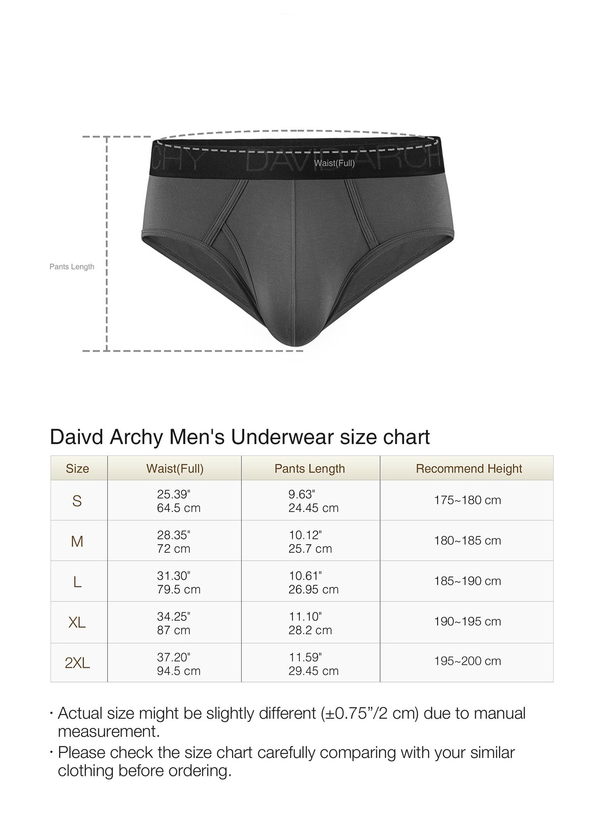 4 Pack David Archy Men’s Micro Modal Briefs with 3D Support Pouch