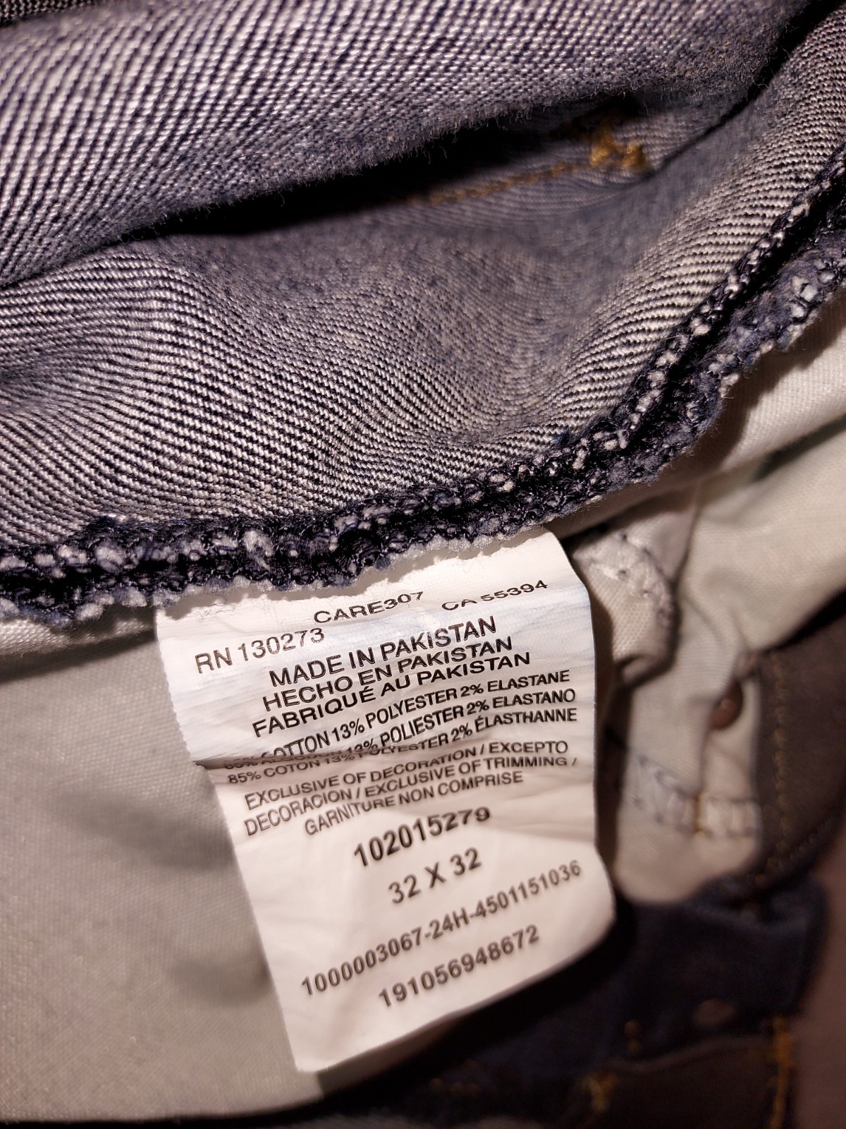 LEE Mens Extreme Motion Athletic Fit Dark Blue Denim Jeans Size 32 X 32