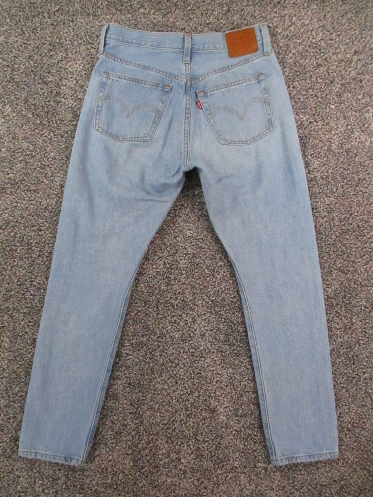 Levis 501 S Big E Jeans Womens 27×27 Blue Denim Skinny High Waist Western Retro