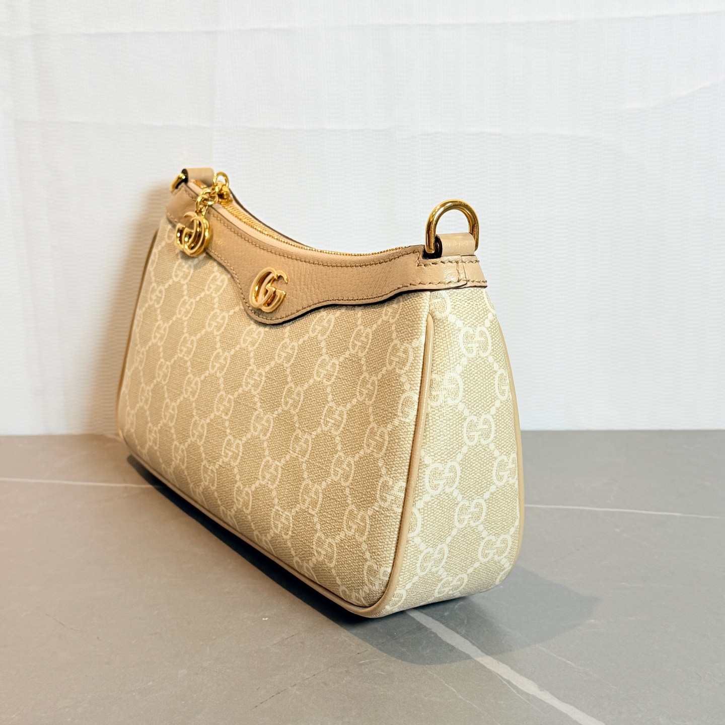 Authentic Gucci Ophidia Coated Canvas Shoulder Bag Beige Gold-Tone eBay AG