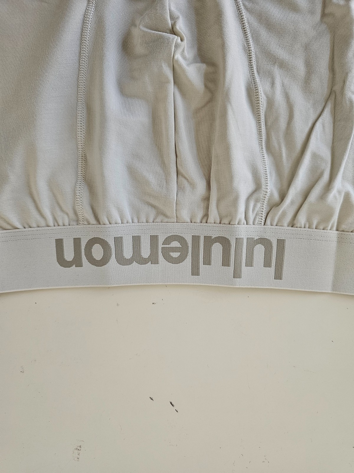 NIB LULULEMON Blue Grey Navy Ivory Always In Motion Boxer Brief 5″ Medium 5-Pack