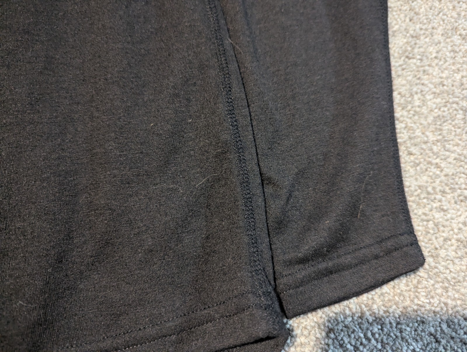 Omni Wool Shirt Mens Medium Black Wool Blend Long Sleeve Base Layer