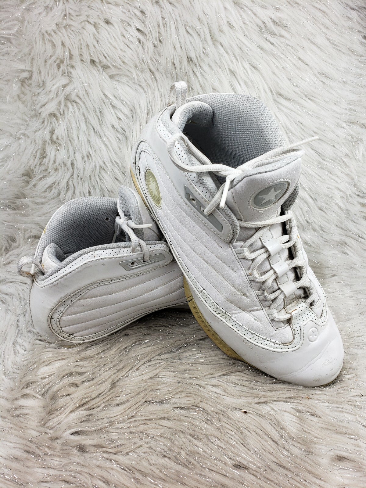 CONVERSE White Sneakers Size 13 / 47.5