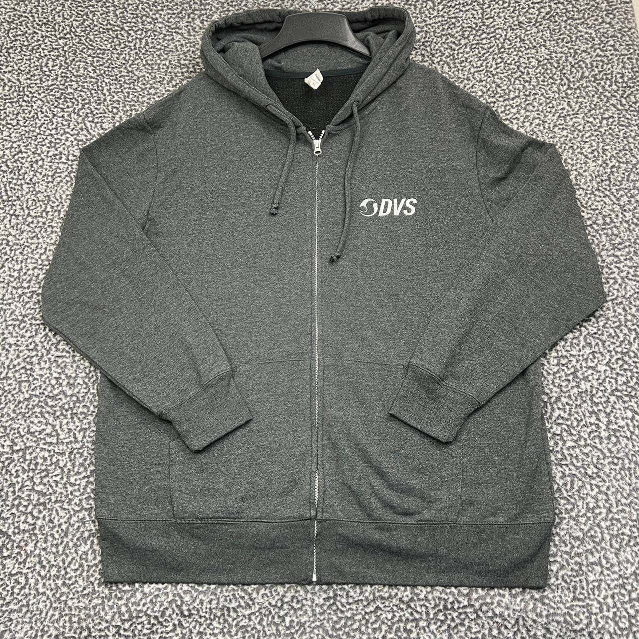 DVS Shoe Company Hoodie Men XL Gray Threadfast Full Zip Long Sleeve Pocket