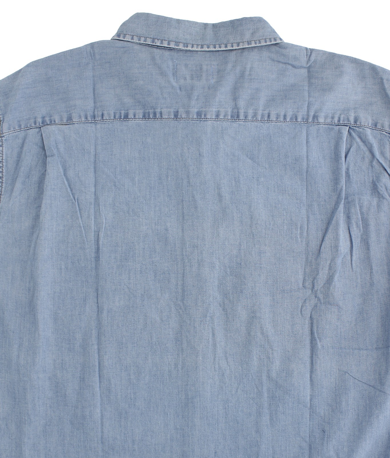 Wrangler Men’s Shirt Flex Comfort Fit, Button-Up Denim, Two-Pocket, 100% Cotton